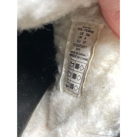 Lands’ End Girls Skylar Shearling Clogs Plaid Slip-On Red Tartan Christmas 5M - Picture 5 of 5